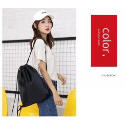 Mochila esportiva com cordão para homens e mulheres, grande capacidade, academia, natação, praia, basquete, fitness, viagem, ao ar livre, mochila - Image 3