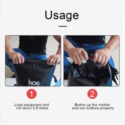 Impermeável Paddle Board Deck Bags, inflável Stand Up Bag, SUPs e caiaques, grande capacidade, 15 L, 40L - Image 5