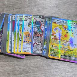 100 peças cartas pokémon portuguesas terastal pikachu vstar vmax gx carta arco-íris arceus brilhante charizard cartão comercial brinquedo infantil - Image 2