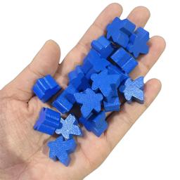 100 madeira meeples 14 cores 16mm extra jogo de tabuleiro peças de substituição componentes de jogos de mesa e acessórios de atualização - Image 4