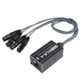 Rj45 para cabo de áudio xlr, 1 par, divisor feminino e masculino, cabo cobra, extensão de rede, palco, gravação em estúdio - Image 2