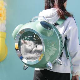 Grande capacidade pet carrier com temperatura e umidade lembrete, inteligente, portátil, confortável, ao ar livre - Image 1