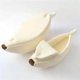 Banana aconchegante Cama aconchegante para gatos, ninho macio, casa confortável quente, engraçado e bonito - Image 4