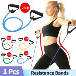 Bandas de resistência com alças, corda elástica Yoga Pull, Cabo Exercício, Fitness, Treinamento Muscular, Forma Corpo, Fisioterapia - Image 1