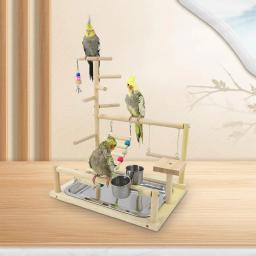 Escada De Escalada De Madeira Para Pássaro, Playground De Escalada, Papagaios Mastigar Brinquedos, Perch Bird - Image 4