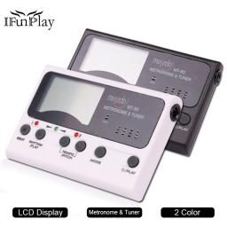 3 em 1 MT-80 profissional multifunções precisão lcd guitarra metrônomo tom gerador sintonizador para gutiar ukulele baixo violino - Image 1