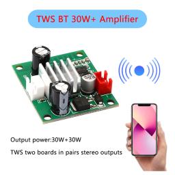 Amplificador de Som Bluetooth, Mini Amplificador de Potência Digital, Módulo BT, AMP para DIY Speaker, 30W + 30W, DC 8-24V, TWS - Image 1