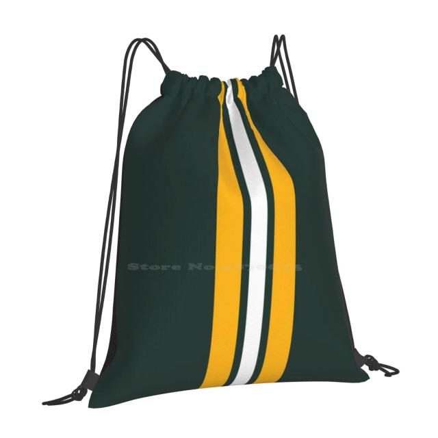 Mochila Universitária Feminina com Design do Time Green Bay e Estilo Esportivo Amaral