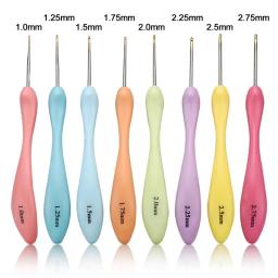 Crochet Hooks Agulhas Set para mãos artríticas, Punhos macios ergonômicos, Gancho de tricô para tricô, 8 Pcs, 9Pcs - Image 2