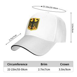 Boné de beisebol masculino e feminino, brasão da Alemanha, ajustável, esportivo, chapéu de pai, personalizado, primavera - Image 4