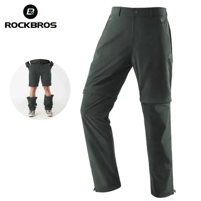 Calças de Ciclismo ROCKBROS Respiráveis e Confortáveis, 2 em 1, Destacáveis e Leves para Primavera e Verão