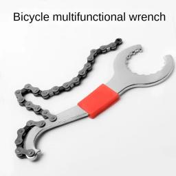 Chave multifuncional 3 em 1 para reparo de corrente de bicicleta, chave de remoção de roda livre para mtb, bicicleta de estrada, ferramentas de reparo, removedor de suporte - Image 6