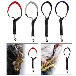 Correia confortável do saxofone com pescoço ajustável, acolchoamento macio para instrumentos de sopro - Image 3