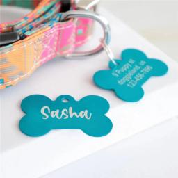 Personalizado Pet ID Tag, Placa de identificação, Número do endereço, Acessórios Collar Alumínio, Gravura Livre, ID Tags para Dog, Cat - Image 2