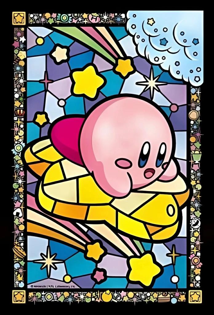 K-Kirbys-Jogo de desenhos animados Kit Pintura Diamante para Adultos, Arte Mosaico, Artesanato Pixel, DIY, Ponto Cruz, Decoração de Casa, Arte, Criação do Elemento, Bonito - Image 1