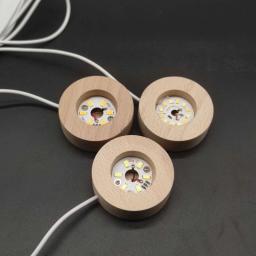 Base redonda de madeira com luz led, resina epóxi, molde de silicone, forma de bola 3d, cristal, artesanato diy para casa, ornamento de arte em resina - Image 6