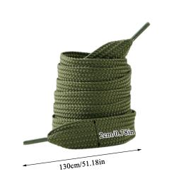 Cadarços de calçados esportivos para mulheres, Cordas de tênis, Cadarços Unisex, Largos e Grossos, Acessórios para Sapatos, 130cm - Image 4