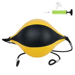 Saco de pancadas de extremidade dupla corda elástica bola de velocidade de treinamento inflável portátil - Image 4