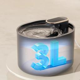 Automático Pet Fonte Beber, Mudo elétrico Alimentador de Água, Tigela Beber Dispenser, filtro, cães e gatos, USB Itens, 3L - Image 4