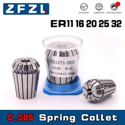 1 peça er11 er16 er20 er25 er32 aa up alta precisão 0.005mm pinça de mola adequada máquina de gravura eixo centro de usinagem cnc - Image 1