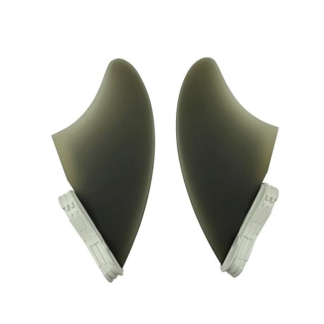 Conjunto de Fins UPSURF-FCS2 Twin para Surf, Alto Desempenho em Fibra de Vidro para Fishboard