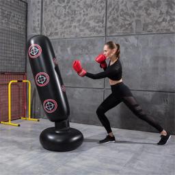Saco De Boxe Inflável, Suporte De Perfuração, Exercício De Alívio De Pressão, Equipamentos De Fitness, Treinamento De Muay Thai - Image 4
