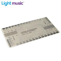 Aço inoxidável calibre Régua para guitarra e baixo, corda ação Régua - Image 1