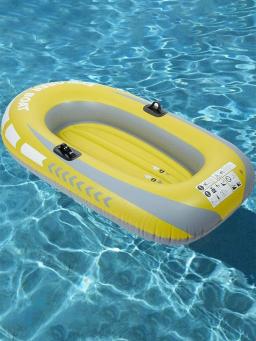 Caiaque de borracha de PVC espessado, Barco a remo para 2 pessoas Canoa resistente ao desgaste, Recreação aquática, Pai e pesca - Image 1