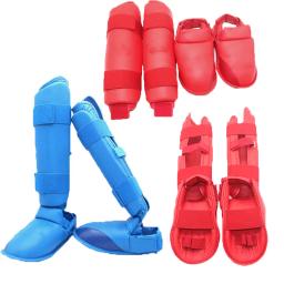 Conjunto de equipamento de karatê infantil, protetor de pernas e pés, caneleira, palmeira e boxe, luvas de karatê para mulheres e homens, MMA - Image 3