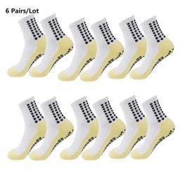 Men's respirável antiderrapante silicone fundo meias, esportes de futebol, futebol, rugby, tênis, voleibol, ioga, 6 pares - Image 4