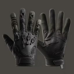 Luvas táticas de dedos completos para homens, respirável, antiderrapante, esportes, ciclismo, caminhada, pesca, equipamento ao ar livre, caça, 1 par - Image 5