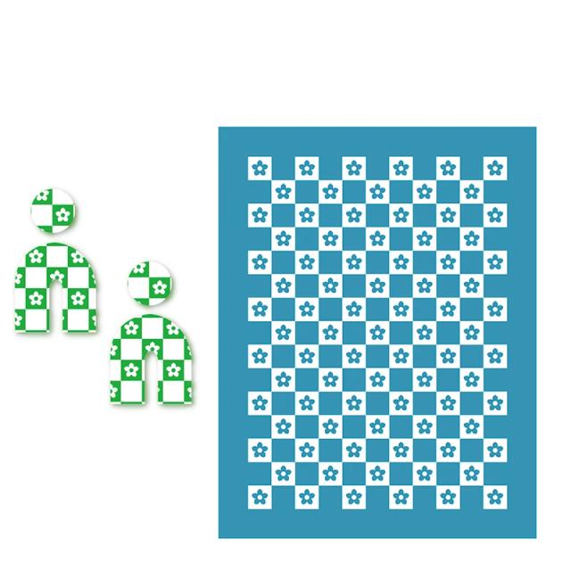 Stencil de Seda Reutilizável para Polymer Clay - Kit de Impressão DIY para Artesanato e Joias com Malha de Transferência