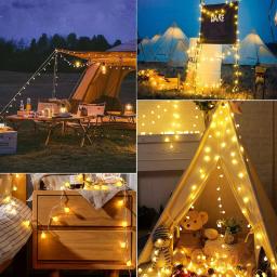 USB LED bola corda luzes, a pilhas, globo ao ar livre, fada luz para o casamento, o Dia das Bruxas, jardim, decoração de Natal - Image 5