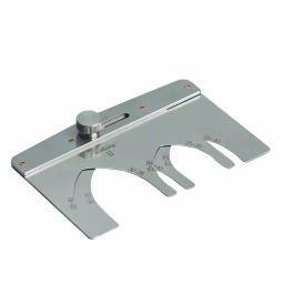 Nattools cinto de couro ajustável, cauda de lança, calibre fixo, modelo de padrão final, corte auxiliar, régua de aço inoxidável - Image 1