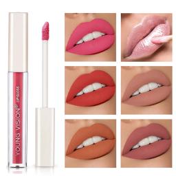 6 cores de veludo lábio maquiagem beleza longa duração labial esmalte creme matte gloss batom líquido novo copo antiaderente à prova dwaterproof água - Image 3