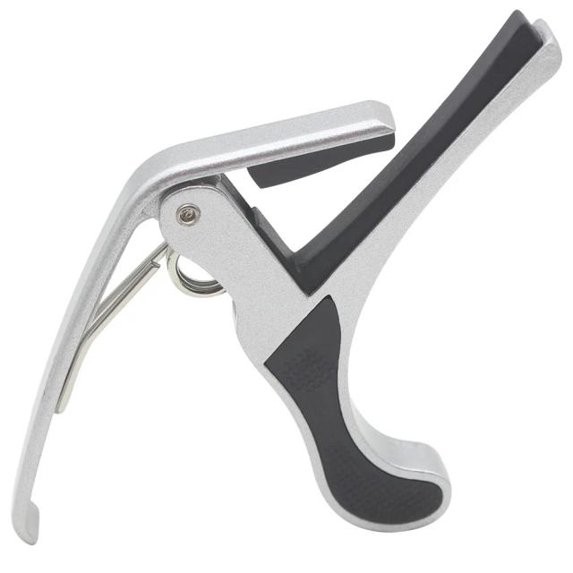 Capo Universal Transparente com Clip de Metal para Guitarras Acústicas e Elétricas