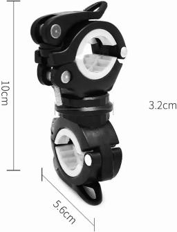 Ciclismo Lanterna Suporte De Montagem Bicicleta Luz Suporte, Lâmpada LED Titular, Acessórios De Bicicleta, Rotação De 360 ° - Image 6