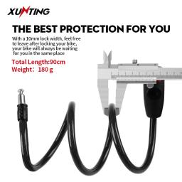 Xunting-anti-roubo senha de bloqueio para mountain bike, corrente portátil, acessórios de bicicleta, 2 chaves, venda quente - Image 3