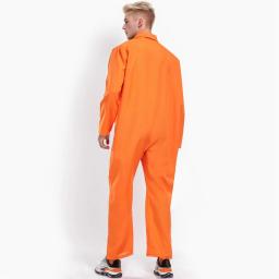 Macacão de manga comprida com carta impressa para adultos e crianças, roupa cosplay unisex para role play party - Image 3