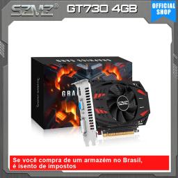 Placa gráfica SZMZ geforce GT730 4GB com porta HDMI-compatible VGA DVI placa de vídeo GT 730 não 710 4GB GPU . (Se você compra de um armazém no Brasil,  é isento de impostos .) - Image 1