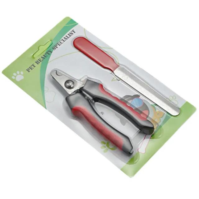 Aparador de Unhas de Aço Inoxidável para Pets - Cortador Multifuncional para Gatos e Cães