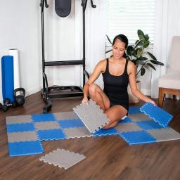 4/8/16 peças tapetes de fitness interligados tapetes de yoga femininos macios antiderrapantes telhas de espuma eva protetores de chão de academia - Image 6