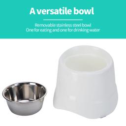 Tigela de comida de aço inoxidável de topo alto, tigela de cachorro de pés altos, pequena e média, adequada para animais altos, 1pc - Image 3