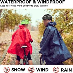 1 pçs chapéu de equitação capacete de bicicleta de estrada de montanha com tira reflexiva impermeável e à prova de vento capa de capacete de bicicleta - Image 6