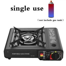 Ignição automática Fogão a Gás Portátil, Grande Firepower, Windproof, Economia de Energia, Liga, Dupla Utilização, Camping Abastecimento - Image 3