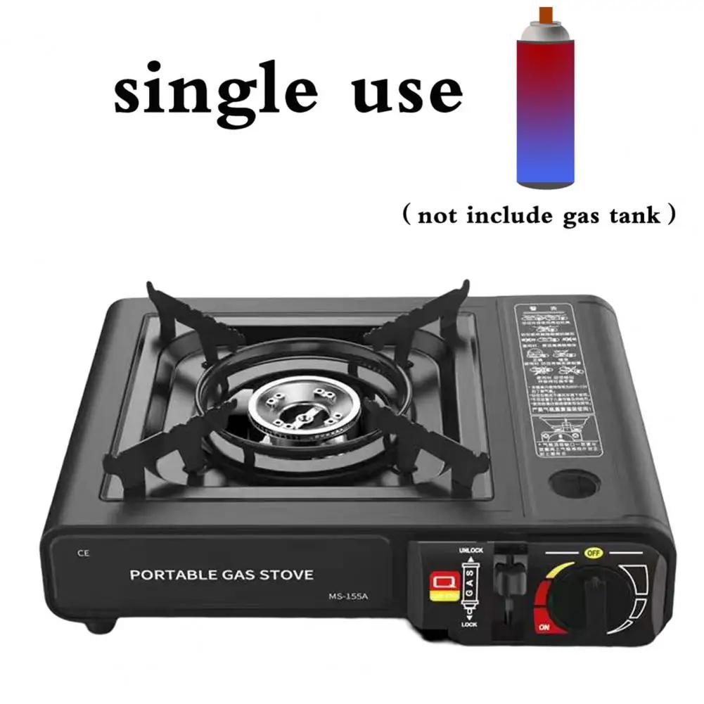 Ignição automática Fogão a Gás Portátil, Grande Firepower, Windproof, Economia de Energia, Liga, Dupla Utilização, Camping Abastecimento - Image 1