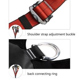 Metade do corpo cinto de segurança ajustável escalada cinto para escalada árvore escalada resgate de incêndio formação em expansão rappelling - Image 5
