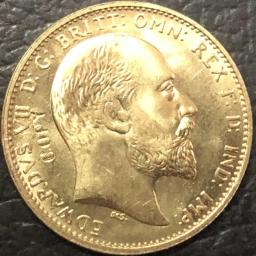 Copy Coin banhado a ouro para o Reino Unido, 1910, Edward VII, 9999, Reino Unido, 1 - Image 3