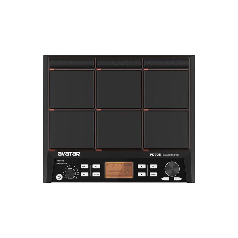 Avatar percussão amostra Pad, bateria elétrica Pad, 9 gatilho, Built-in 592 sons, Metronome efeito Looper, PD705 - Image 1