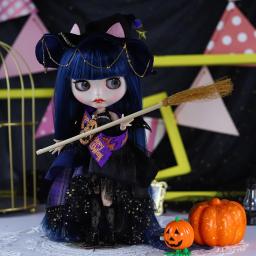 Boneca ICY DBS Blyth BJD Corpo Articulado Pele Branca Conjunto de Cabelo Azul Boneca 1/6 30cm Presente para Menina Anime SD - Image 6